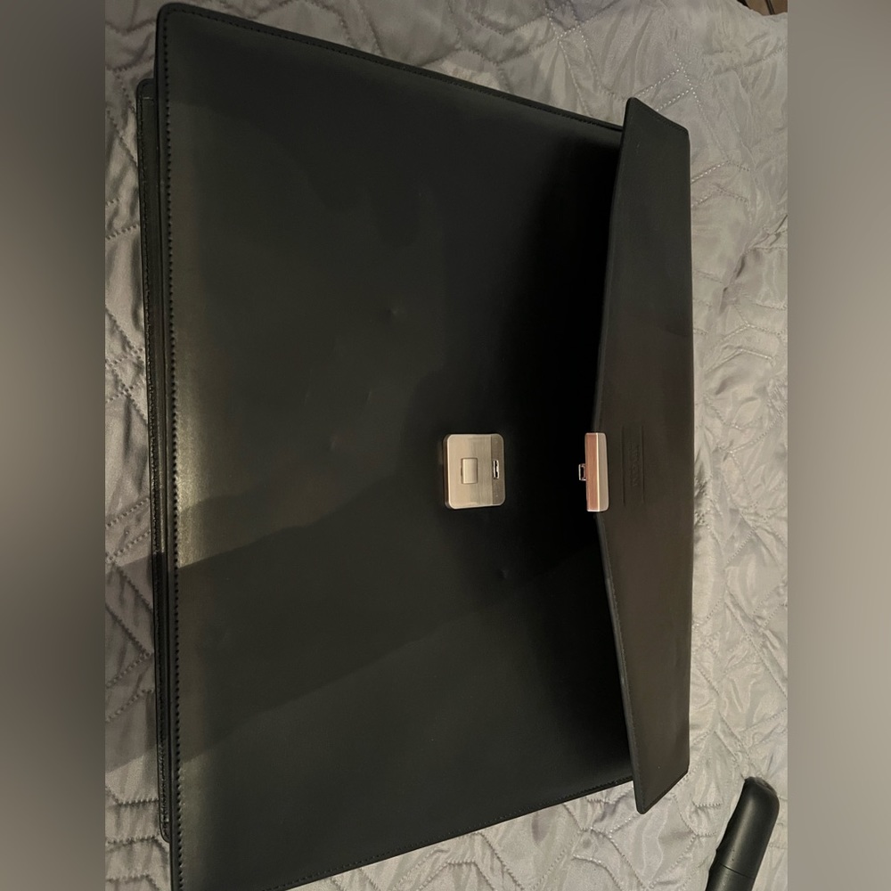 Armani leather briefcase